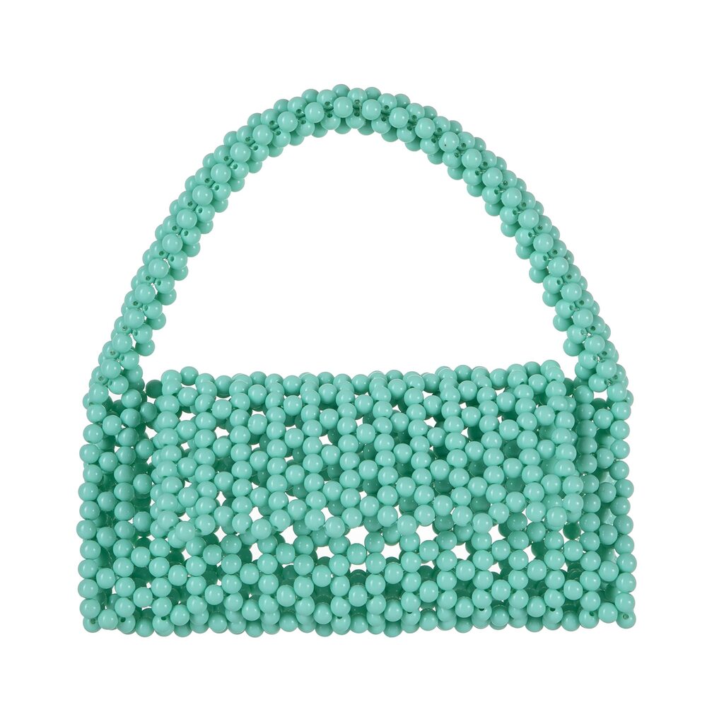 1721 YUSHINY Candy Color Acrylic Beaded Hollow Handbag Evening Clutch